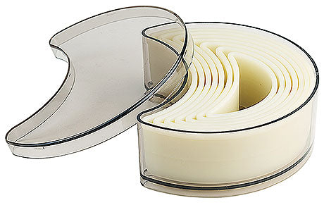 Käseportionierer mit transparentem Deckel.