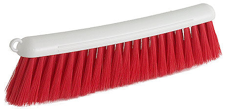 Roter Besen mit weißem Griff.