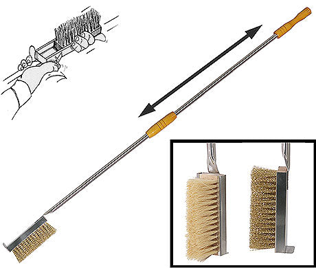 Grillbürste mit langem Griff