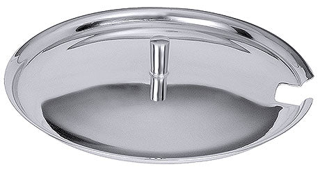 Edelstahl-Aschenbecher mit Ständeröffnung.