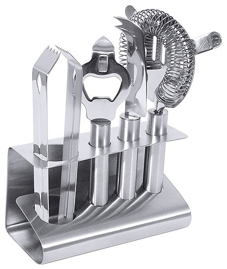 Barwerkzeug-Set aus Edelstahl.