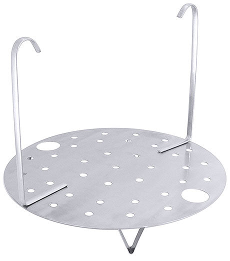 Edelstahl-Dampfeinsatz mit Haken.