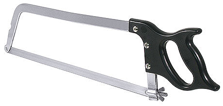 Metallsäge mit schwarzem Griff.