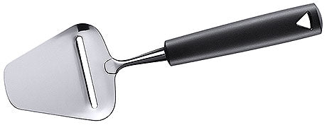 Käseschneider mit schwarzem Griff.