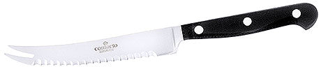 Käsemesser mit schwarzem Griff.