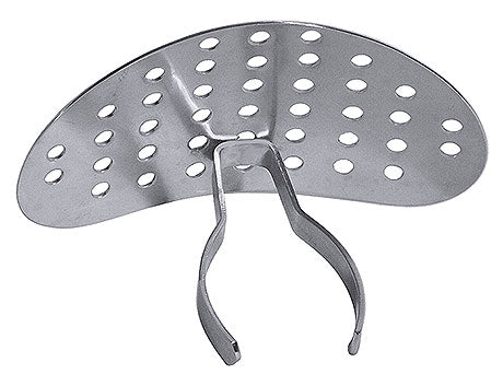 Metallsieb mit Griff für Töpfe.