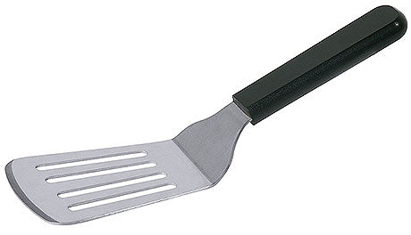 Küchenspatel mit schwarzem Griff.