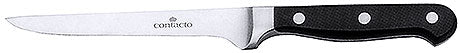 Schwarzes Küchenmesser mit Metallklinge.