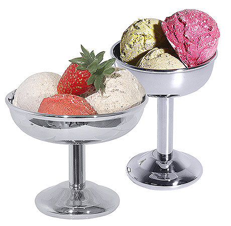 Eisbecher mit verschiedenen Eiskugeln.