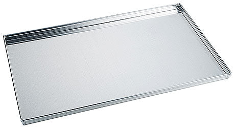 Metalltablett für Gastronomiebedarf.