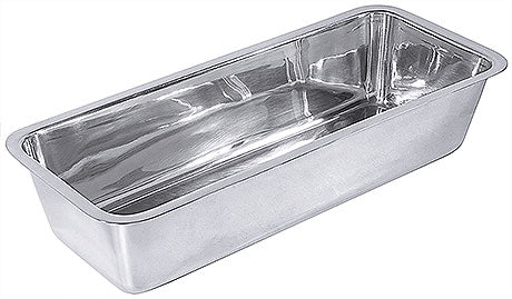 Edelstahl-Gastronormbehälter für Küche.