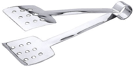 Metallzange mit gelochten Schaufeln.