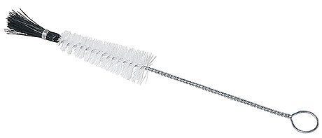 Flaschenbürste mit Metallgriff.