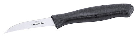 Schälmesser mit schwarzem Griff.