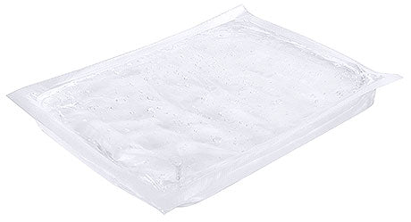 Vakuumverpacktes Lebensmittel in Plastik.