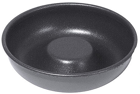 Schwarze, runde Backform für Gastronomie.
