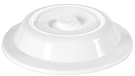 Weiße Abdeckhaube für Teller.