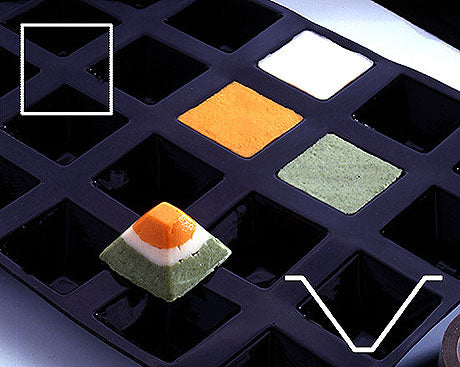 Gourmet-Häppchen in Silikonform.