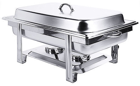 Chafing Dish aus Edelstahl.