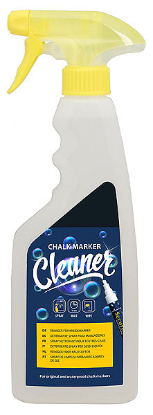Sprühflasche für Kreidemarker-Reiniger.