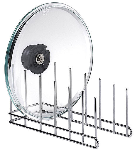 Topfdeckelhalter mit Glasdeckel.