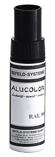 Stiftflasche mit Beschriftung "Alucolor".