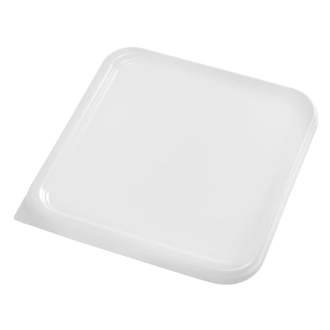 Quadratischer Plastikdeckel für Behälter.