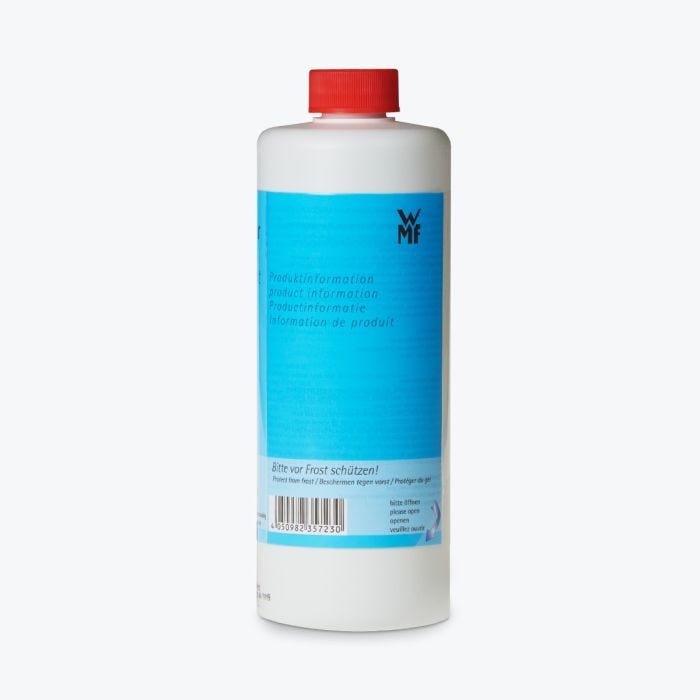 Flüssigentkalker-Flasche für Kaffeemaschinen.