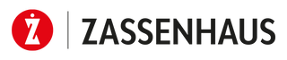 Zassenhaus-Logo mit rotem Symbol und Text.